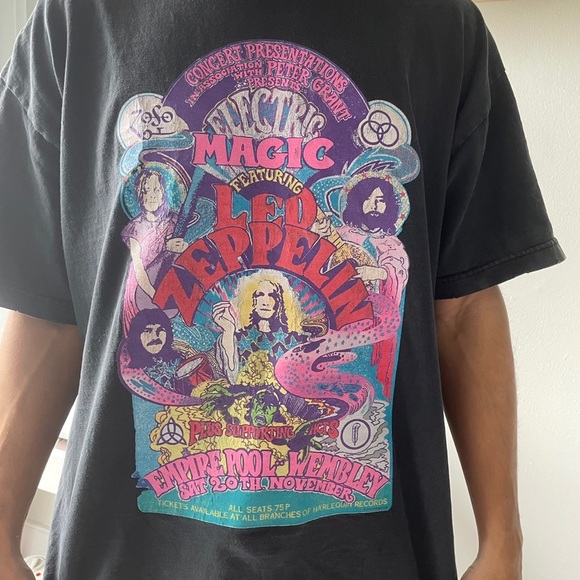 Free People Tops - Free people oversized t shirt. Led Zeppelin band